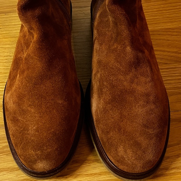 Clarks Clarkdale Clad Dark Tan Suede Knee High Boots - Picture 8 of 11